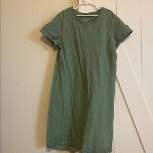 Universal Thread Green T-shirt Mini Dress Size XS Extra Small Mini Tee Dress
